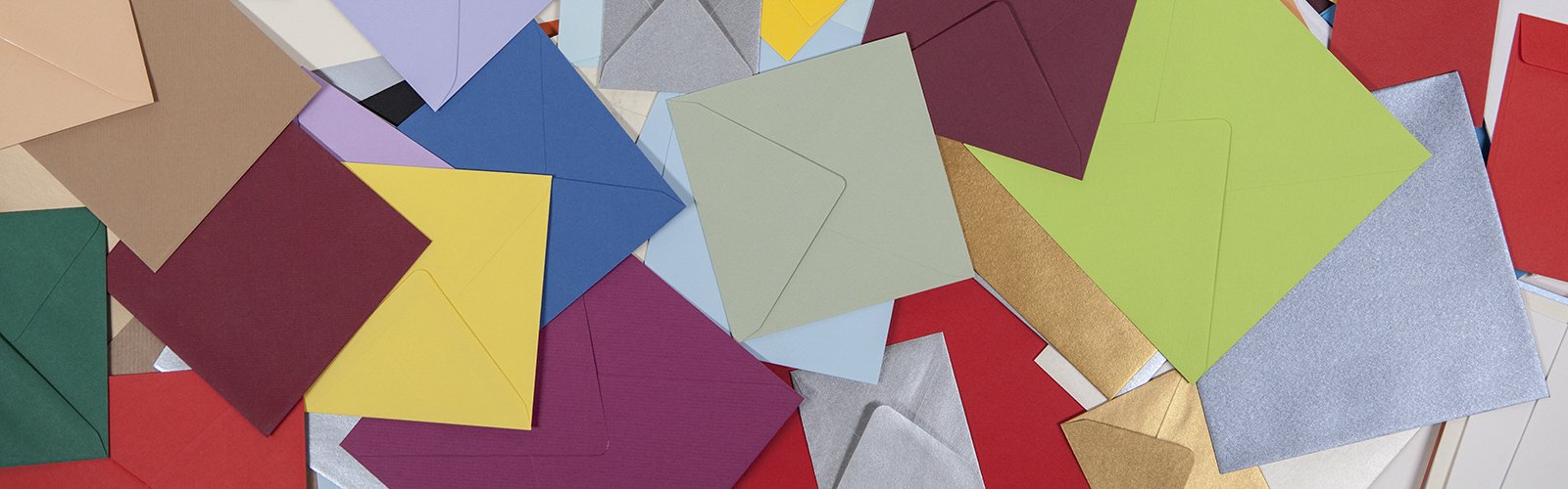 Enveloppes carres colores