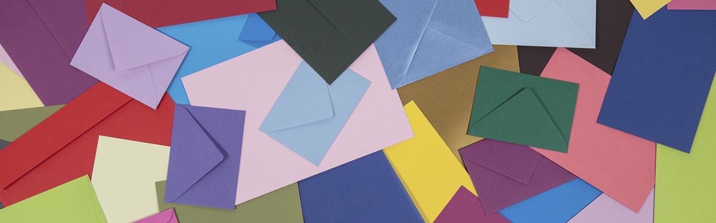 Enveloppes standards colores